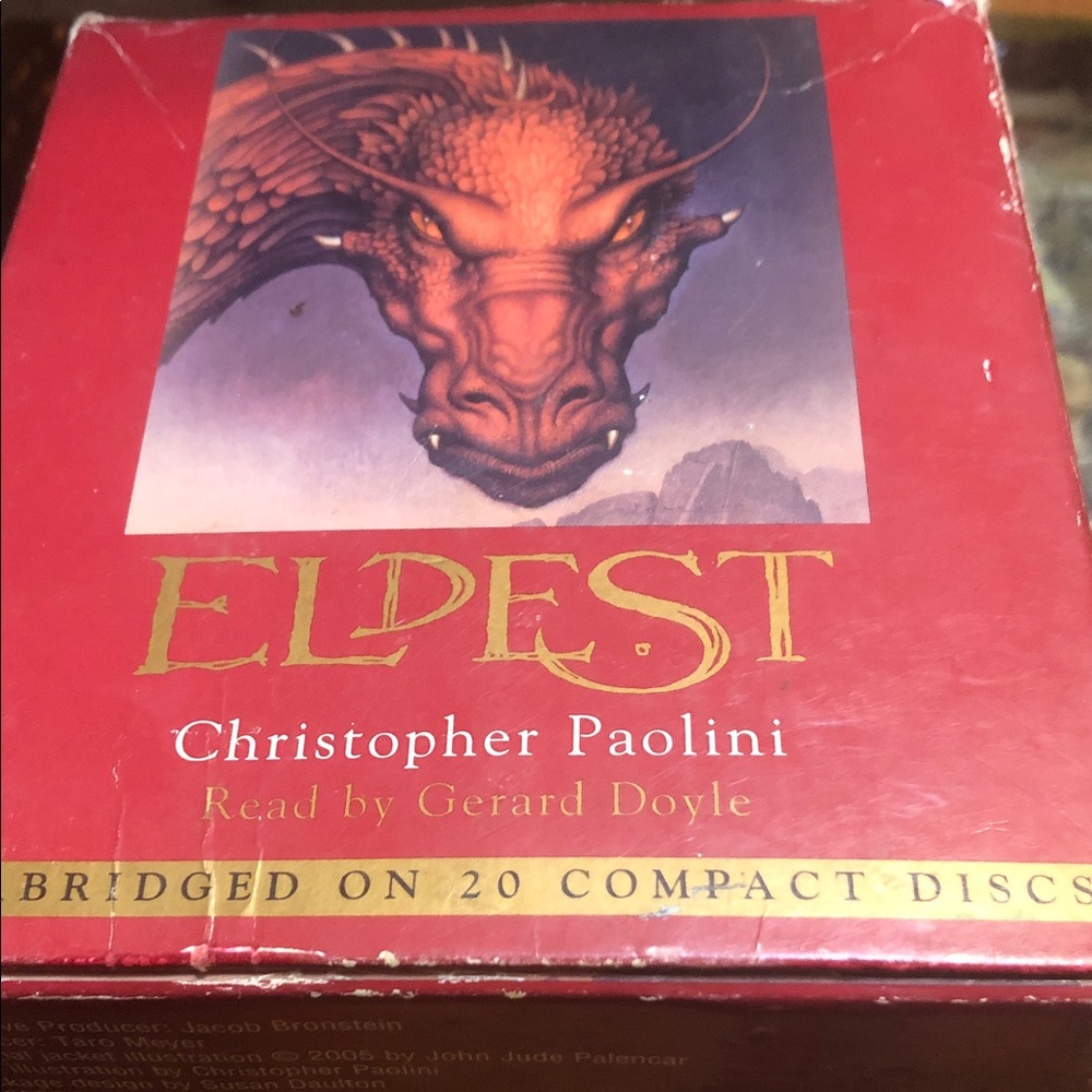 Eldest Audiobook Box Set by Christopher Paolini — Red Collector’s Edition
